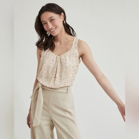 RW  & Co [XL] Silky Crepe Square-Neck Cami - Picture 2 of 4